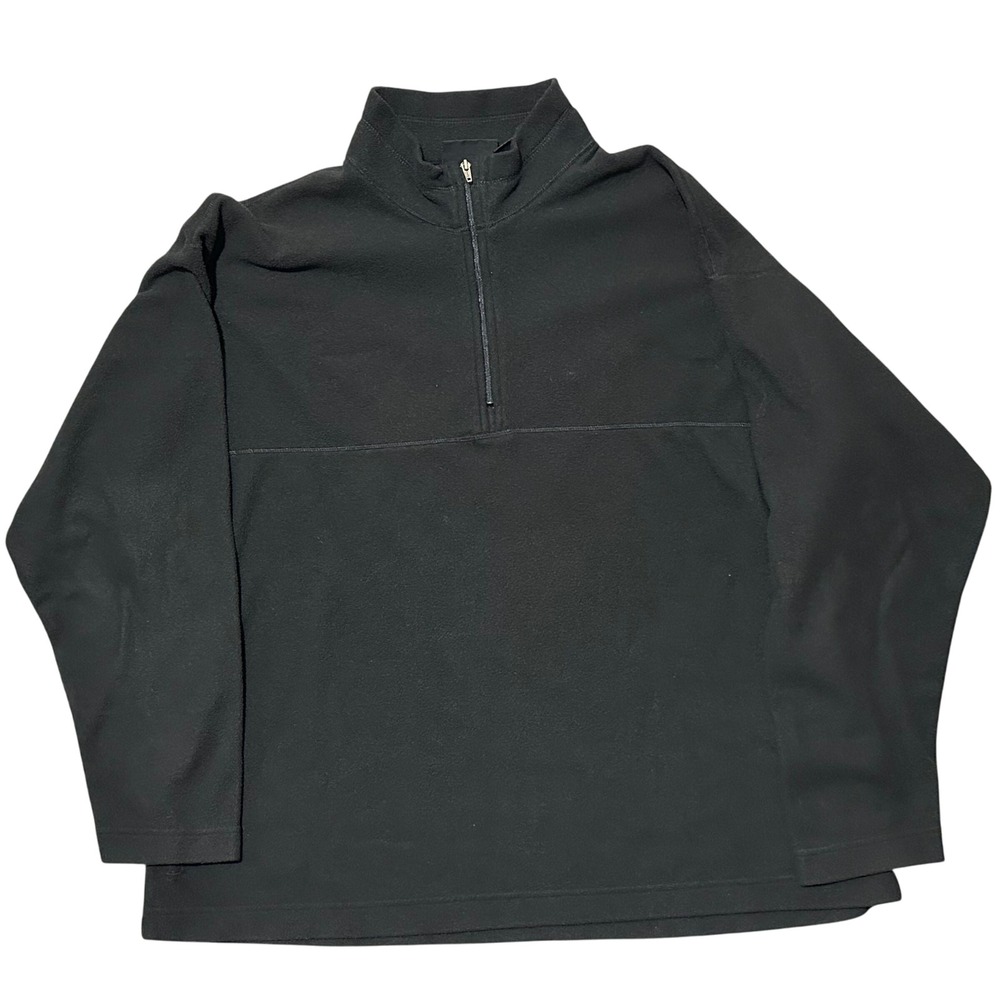 Patagonia‎ Micro D Fleece 1/4 Zip Pullover Black Men's Size L